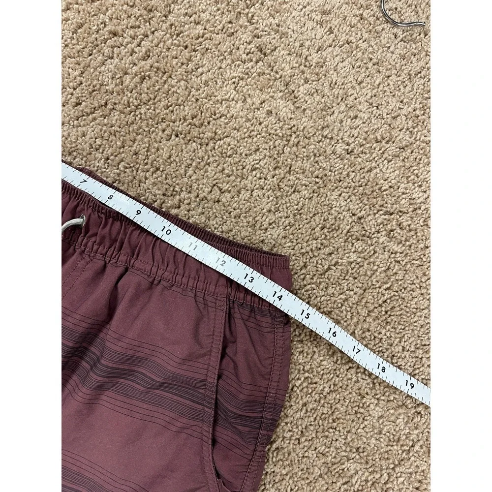 Vuori Mens Small Running Shorts Lined Athletic Brown Striped‎ Lightweight - Picture 6 of 8